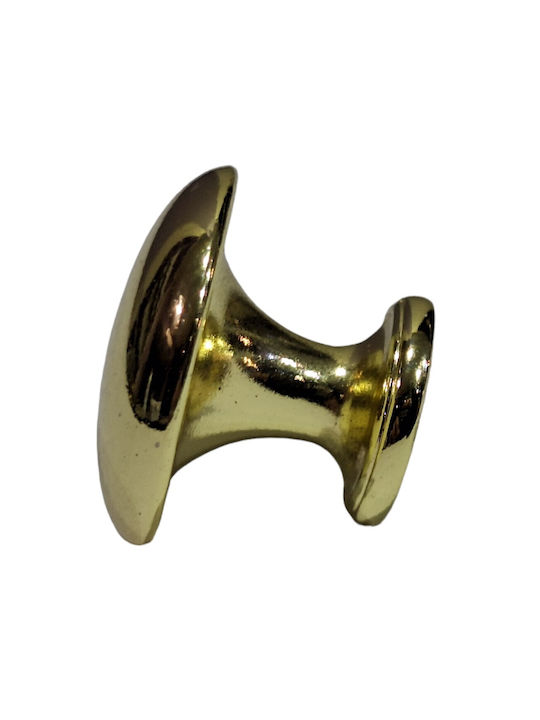 Italienischer Möbelknopf Gem 9024-000-oro1 Durchmesser 30 Gold Glänzend