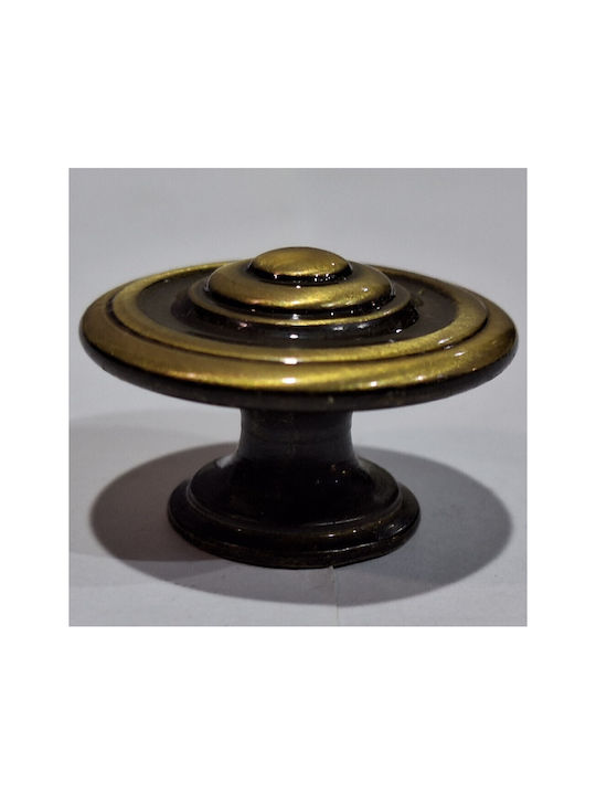 Italienisches Möbelknopf Bronze Gem 9037-000-brz1 Bronze Φ30