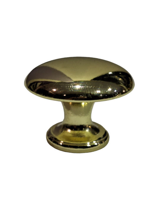 Italienischer Möbelknopf Gem 9024-000-oro1 Durchmesser 30 Gold Glänzend
