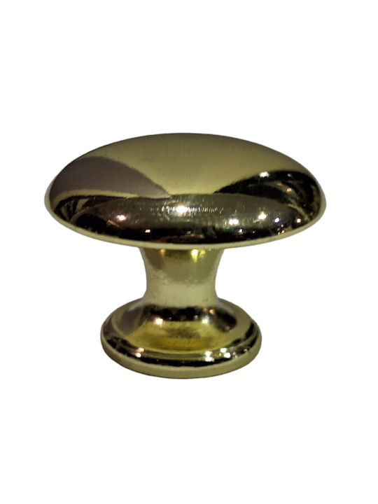 Italienischer Möbelknopf Gem 9024-000-oro1 Durchmesser 30 Gold Glänzend