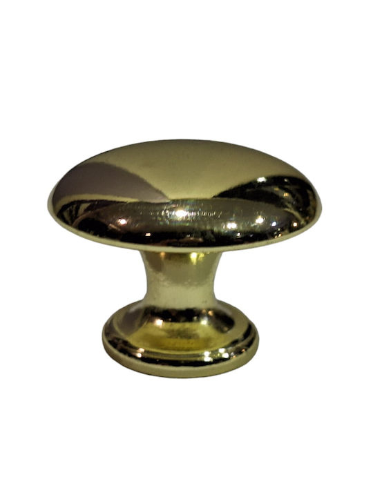Italienischer Möbelknopf Gem 9024-000-oro1 Durchmesser 30 Gold Glänzend