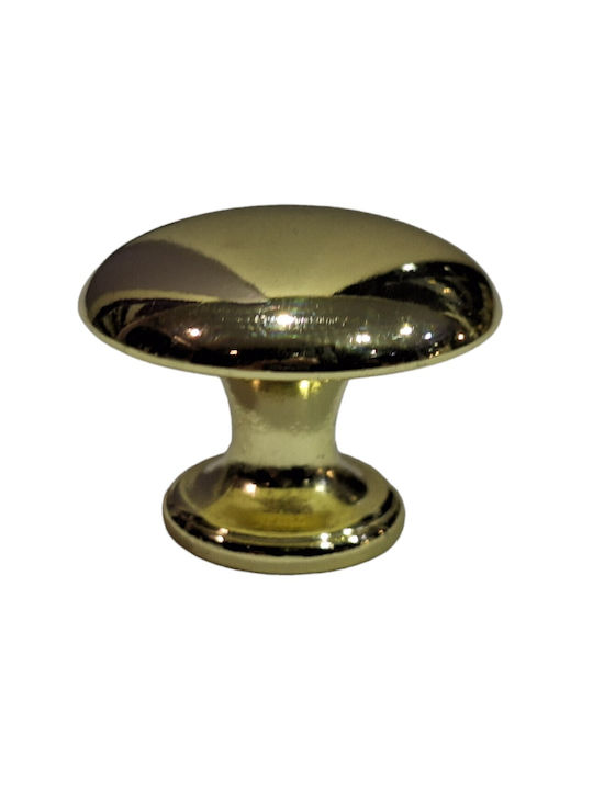Italienischer Möbelknopf Gem 9024-000-oro1 Durchmesser 30 Gold Glänzend