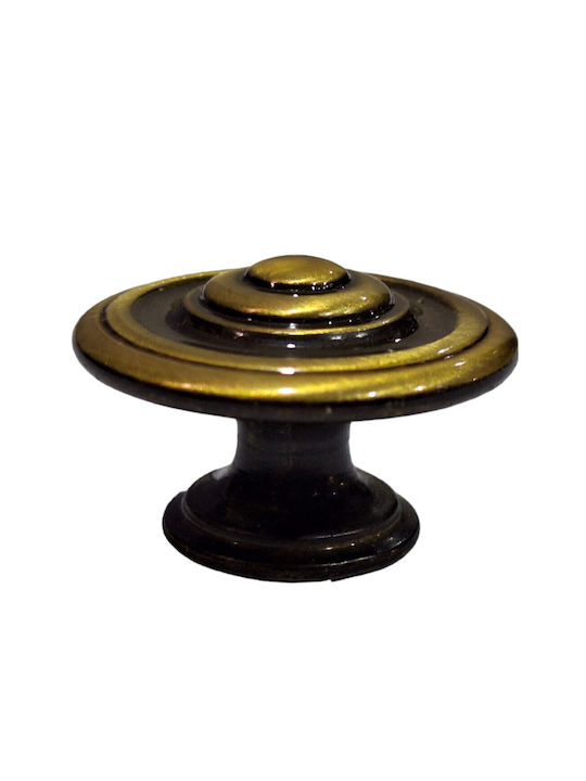 Italienisches Möbelknopf Bronze Gem 9037-000-brz1 Bronze Φ30