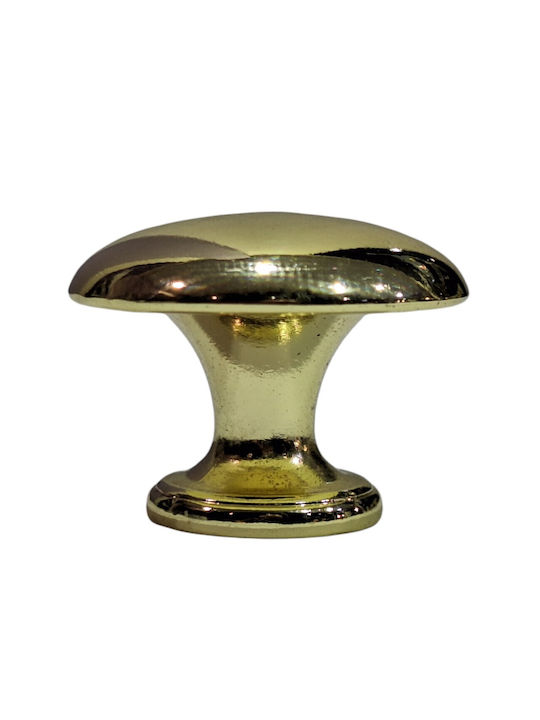 Italienischer Möbelknopf Gem 9024-000-oro1 Durchmesser 30 Gold Glänzend