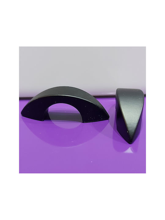 Italian Furniture Handle Eureka 11653-032-ino Black Matte Size 3.2cm