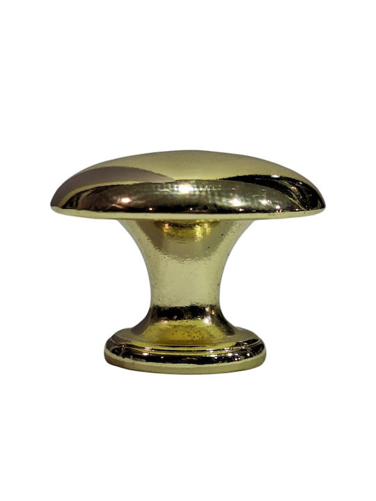 Italienischer Möbelknopf Gem 9024-000-oro1 Durchmesser 30 Gold Glänzend