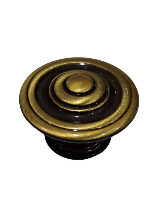 Italienisches Möbelknopf Bronze Gem 9037-000-brz1 Bronze Φ30