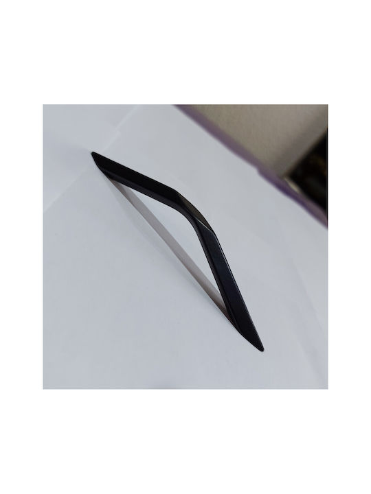 Italian Furniture Handle Eureka 11683-096-roz1 Black Matte Size 9.6cm