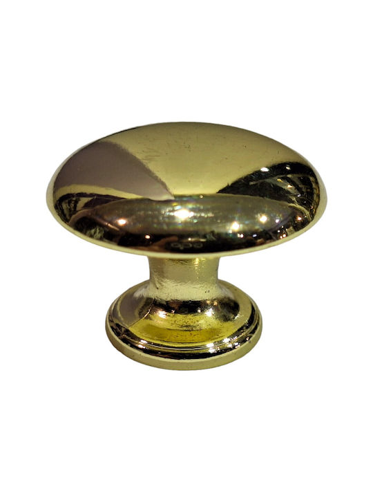 Italienischer Möbelknopf Gem 9024-000-oro1 Durchmesser 30 Gold Glänzend