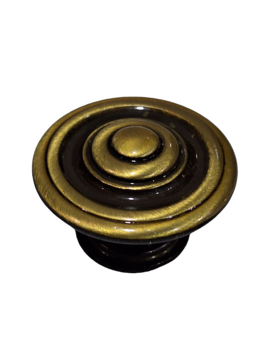 Italienisches Möbelknopf Bronze Gem 9037-000-brz1 Bronze Φ30