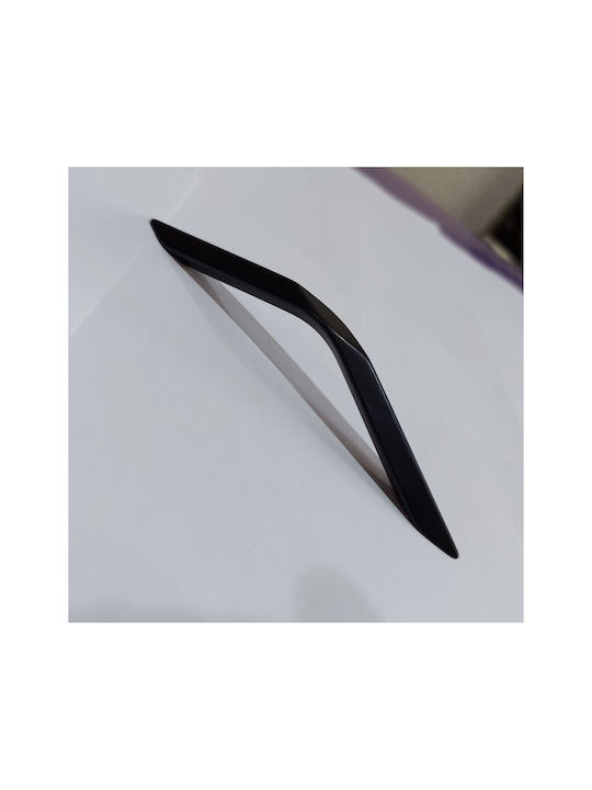Italian Furniture Handle Eureka 11683-096-roz1 Black Matte Size 9.6cm