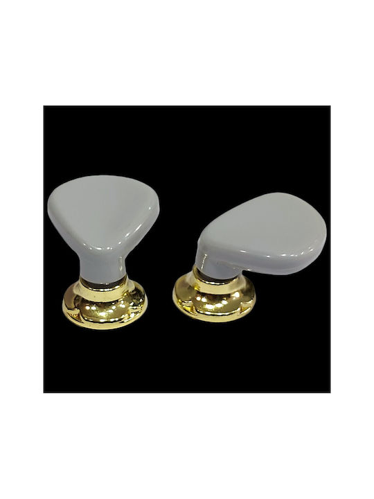 Italienischer Möbelknopf Acm 11424-000-ino1 Gold-Grau Durchmesser 30