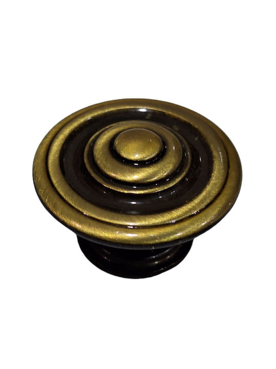 Italienisches Möbelknopf Bronze Gem 9037-000-brz1 Bronze Φ30