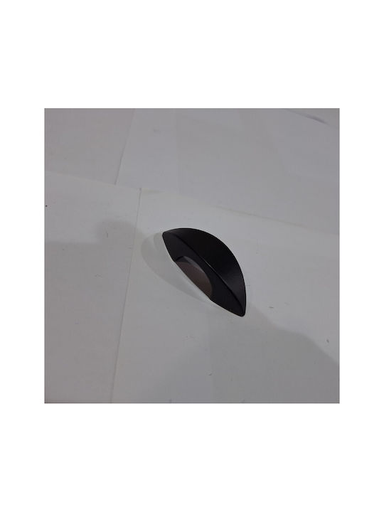 Italian Furniture Handle Eureka 11653-032-ino Black Matte Size 3.2cm