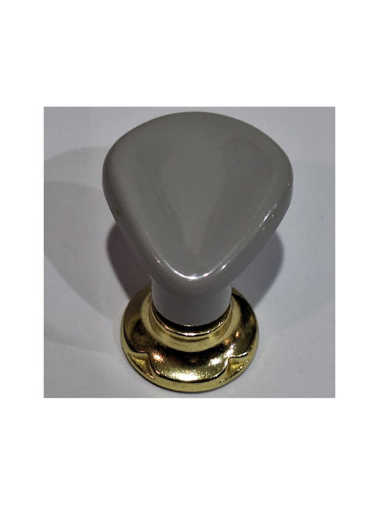 Italienischer Möbelknopf Acm 11424-000-ino1 Gold-Grau Durchmesser 30