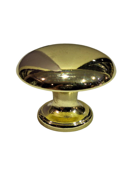 Italienischer Möbelknopf Gem 9024-000-oro1 Durchmesser 30 Gold Glänzend