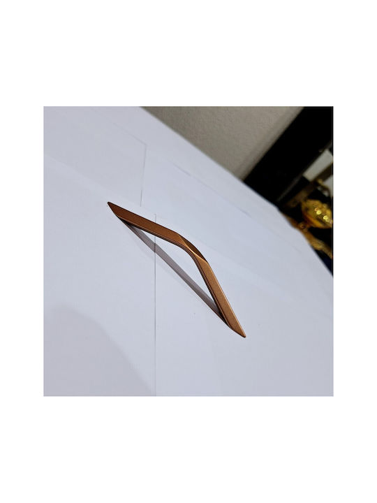 Italian Furniture Handle Eureka 11681-096-roz1 Copper Dimension 9.6cm