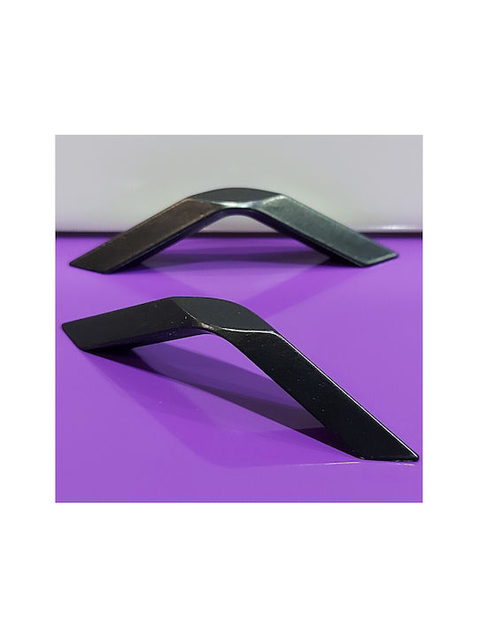 Italian Furniture Handle Eureka 11688-064-roz1 Black Matte Size 6.4cm