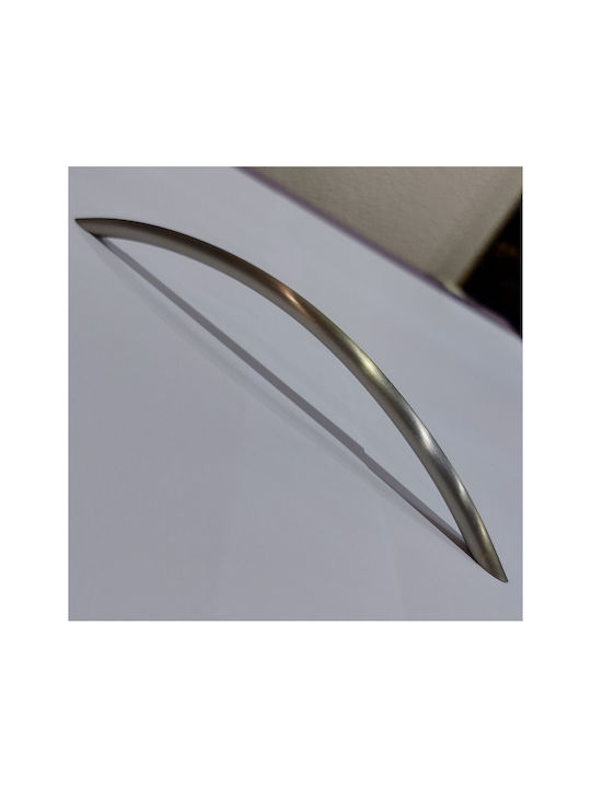 Italian Furniture Handle Eureka 11694-192-ino Nickel Matt Size 19.2cm