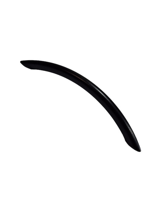 Italian Furniture Handle Eureka 11691-192-ino Black Matte Size 19.2cm