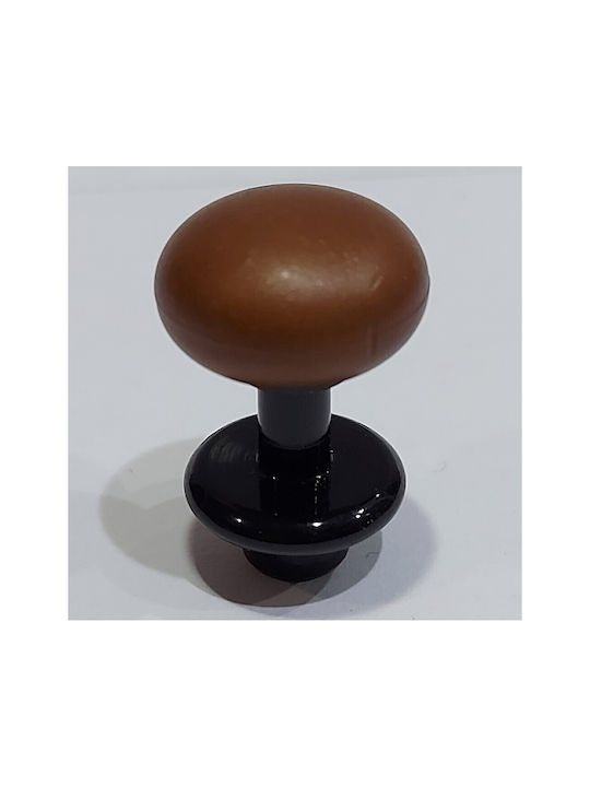 Italian Furniture Knob Eureka 11697-000-acc1 Black Matte Brown D.16