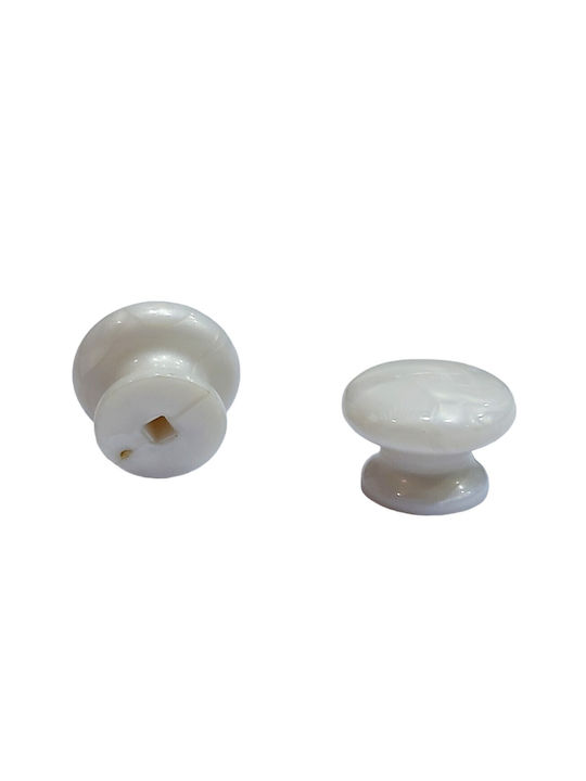 Italian Furniture Knob Eureka 11552-000-mab1 Plastic Dimensions D.29