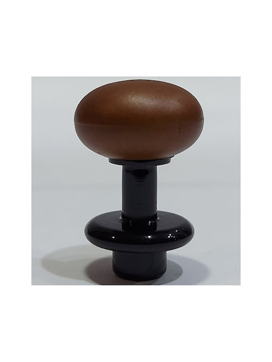 Italian Furniture Knob Eureka 11697-000-acc1 Black Matte Brown D.16