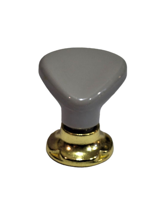 Italienischer Möbelknopf Acm 11424-000-ino1 Gold-Grau Durchmesser 30
