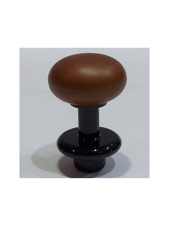 Italian Furniture Knob Eureka 11697-000-acc1 Black Matte Brown D.16