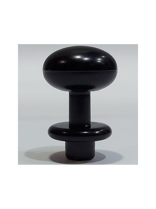 Italian Furniture Knob Eureka 11698-000-acc1 Black Matte D.16