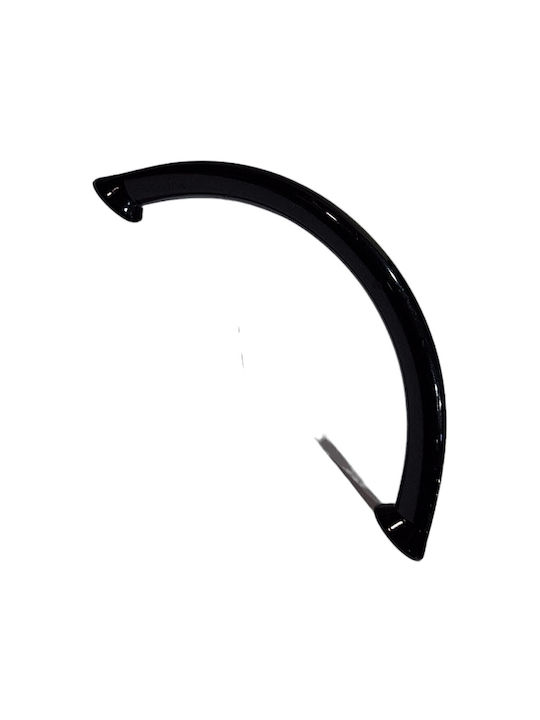 Italian Furniture Handle Eureka 11693-096-ino Black Glossy Size 9.6cm