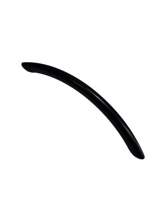 Italian Furniture Handle Eureka 11691-192-ino Black Matte Size 19.2cm