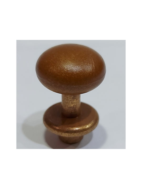 Italian Furniture Knob Eureka 11699-000-acc1 Copper Matte Brown Ø16