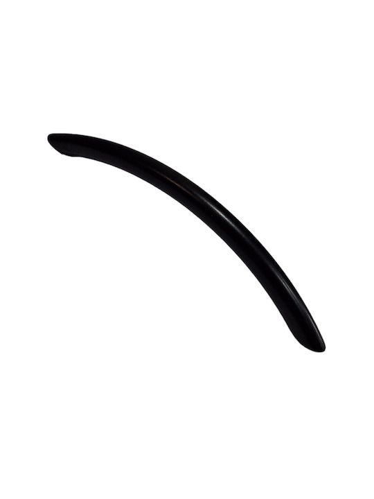 Italian Furniture Handle Eureka 11691-192-ino Black Matte Size 19.2cm