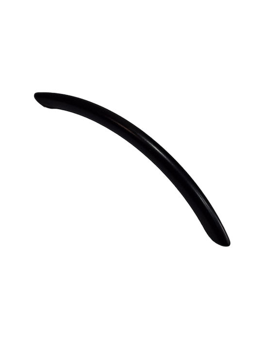 Italian Furniture Handle Eureka 11691-192-ino Black Matte Size 19.2cm