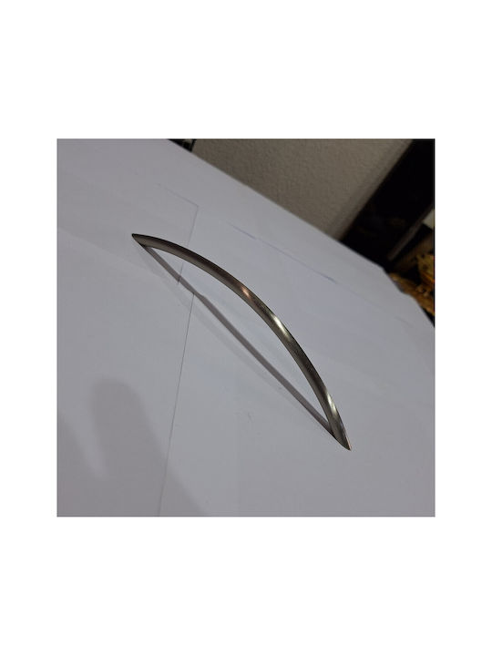 Italian Furniture Handle Eureka 11694-192-ino Nickel Matt Size 19.2cm