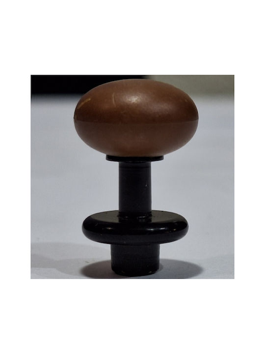 Italian Furniture Knob Eureka 11697-000-acc1 Black Matte Brown D.16