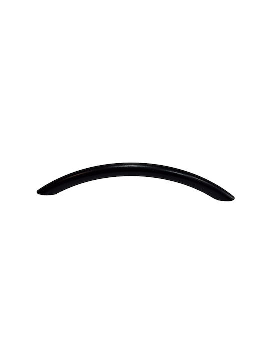 Italian Furniture Handle Eureka 11691-192-ino Black Matte Size 19.2cm