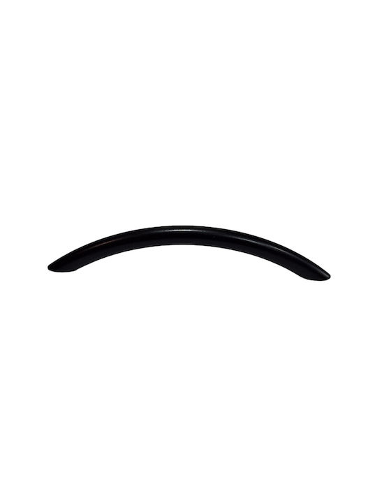 Italian Furniture Handle Eureka 11691-192-ino Black Matte Size 19.2cm