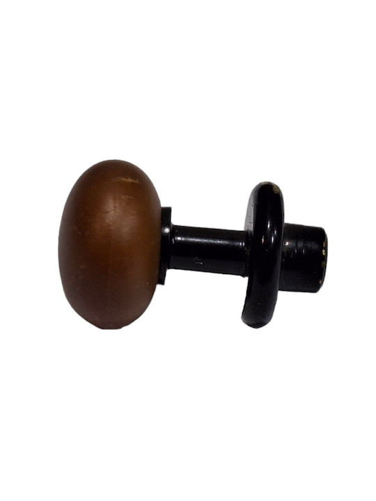 Italian Furniture Knob Eureka 11697-000-acc1 Black Matte Brown D.16