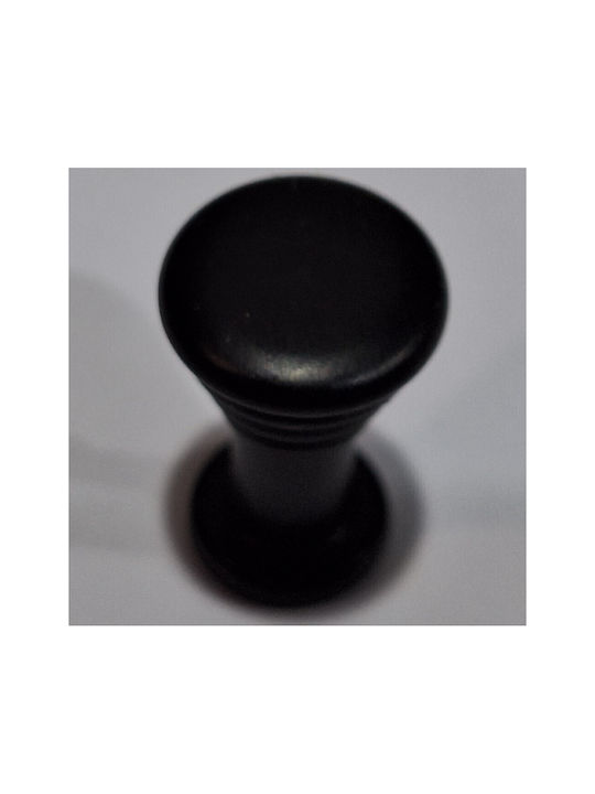 Brass Italian Furniture Knob Eureka 11702-000-14a1 Black Matte D.12