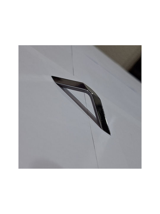 Italian Furniture Handle Eureka 11682-096-roz1 Chrome Glossy Size 9.6cm