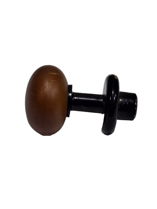 Italian Furniture Knob Eureka 11697-000-acc1 Black Matte Brown D.16