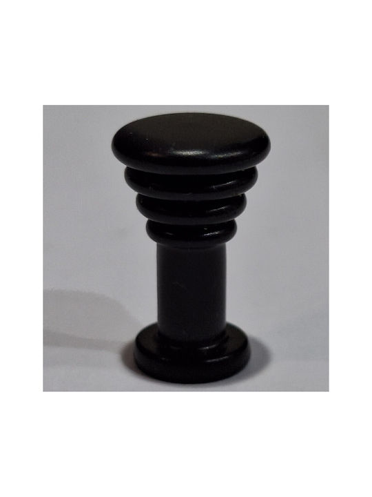 Brass Italian Furniture Knob Eureka 11702-000-14a1 Black Matte D.12