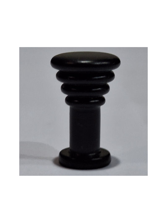 Brass Italian Furniture Knob Eureka 11702-000-14a1 Black Matte D.12