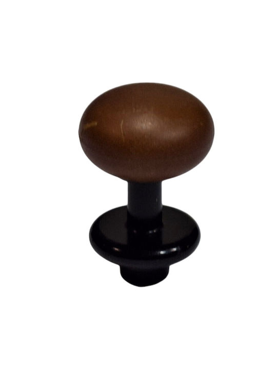 Italian Furniture Knob Eureka 11697-000-acc1 Black Matte Brown D.16