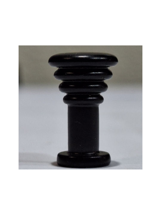 Brass Italian Furniture Knob Eureka 11702-000-14a1 Black Matte D.12