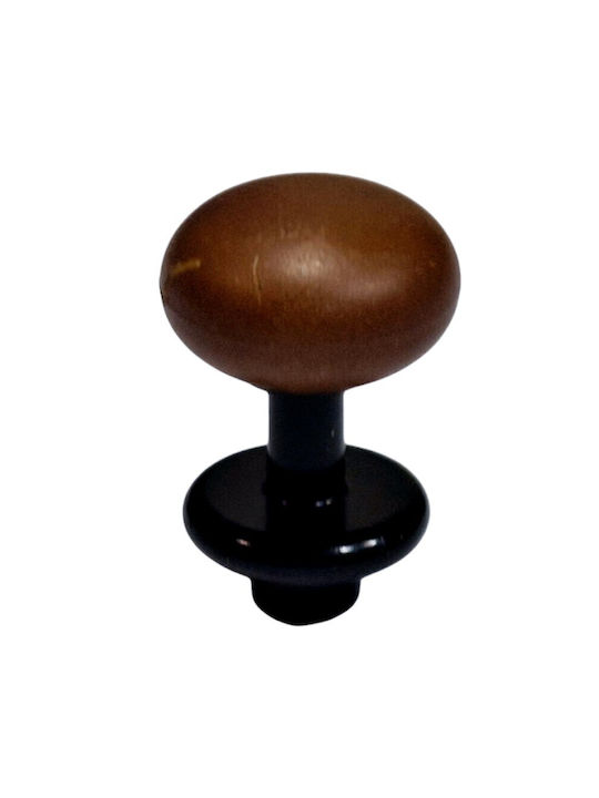 Italian Furniture Knob Eureka 11697-000-acc1 Black Matte Brown D.16