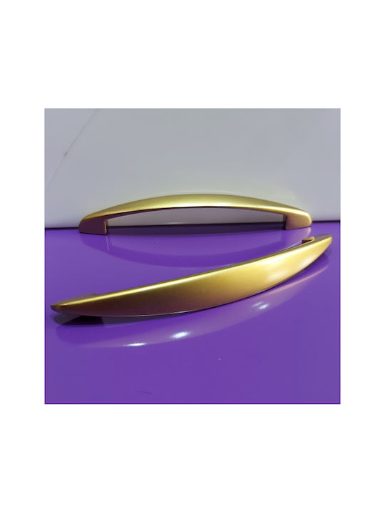 Italian Furniture Handle Eureka 11728-160-brz1 Gold Matte Size 16.0cm