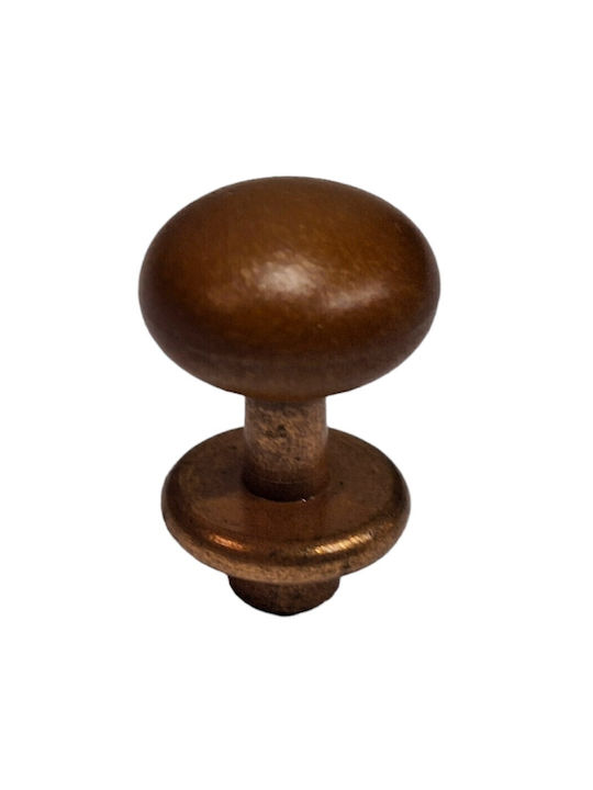 Italian Furniture Knob Eureka 11699-000-acc1 Copper Matte Brown Ø16